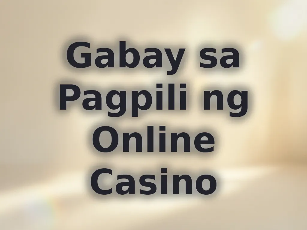 Gabay sa Casino